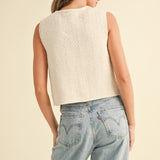 Mila Knit Tie-Front Vest - FINAL SALE