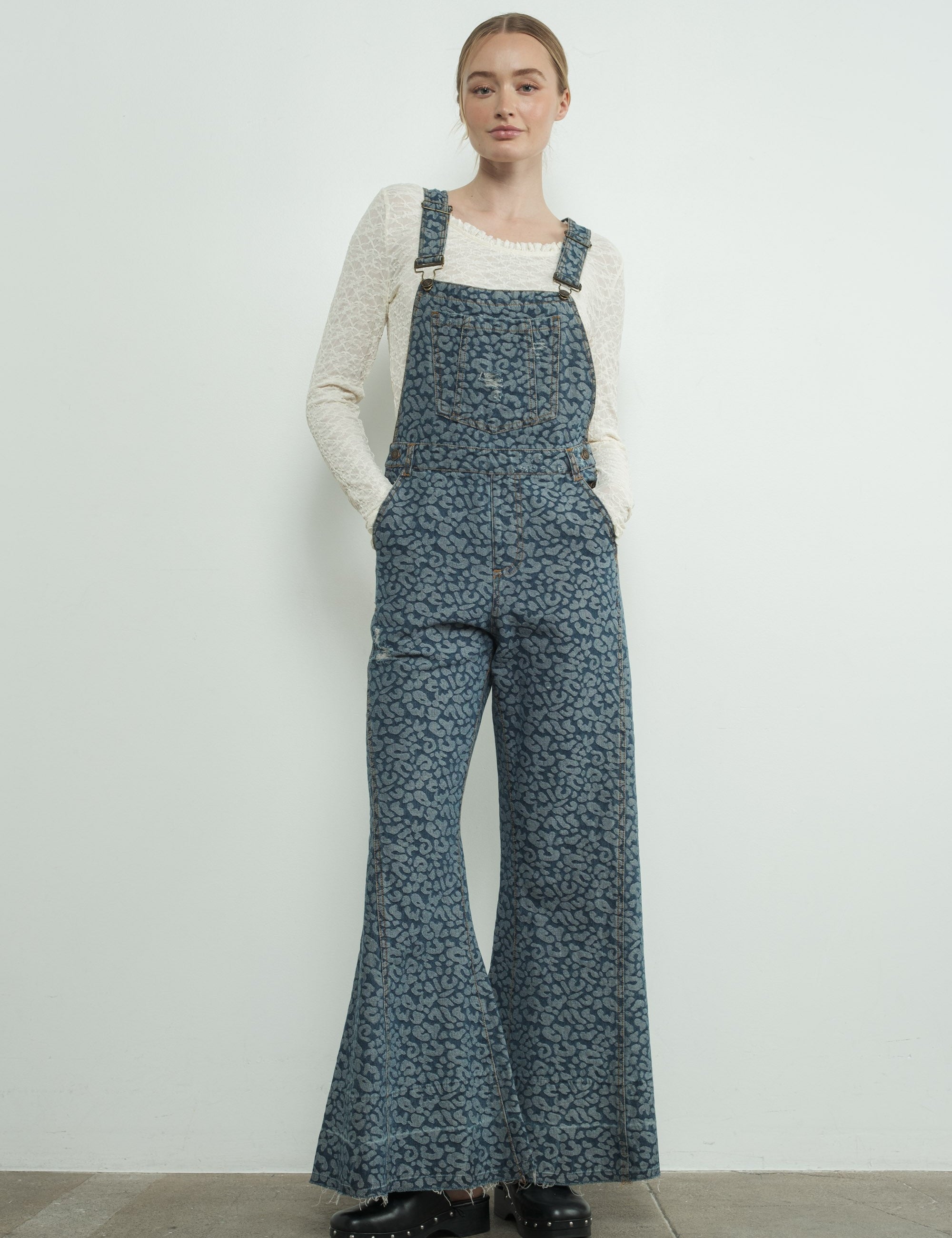 Urban Jungle Leopard Denim Overall - alldeserved.com
