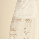 Good Feels Long Lace Skirt - Cream