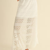 Good Feels Long Lace Skirt - Cream