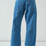 Moxie Barrel Eyelet Jeans - Medium Jacquard Stripes