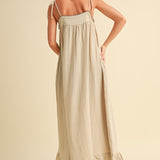 Soft Sand Gauze Dress - Tan - FINAL SALE