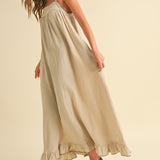 Soft Sand Gauze Dress - Tan - FINAL SALE