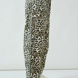 Moxie Barrel Eyelet Jeans - Leopard
