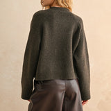 City Print Casual Sweater - London Brown