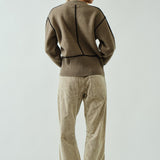 Moxie Barrel Eyelet Jeans - Corduroy Dove