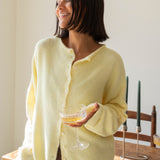 Hailey Button Down Cardigan - Butter