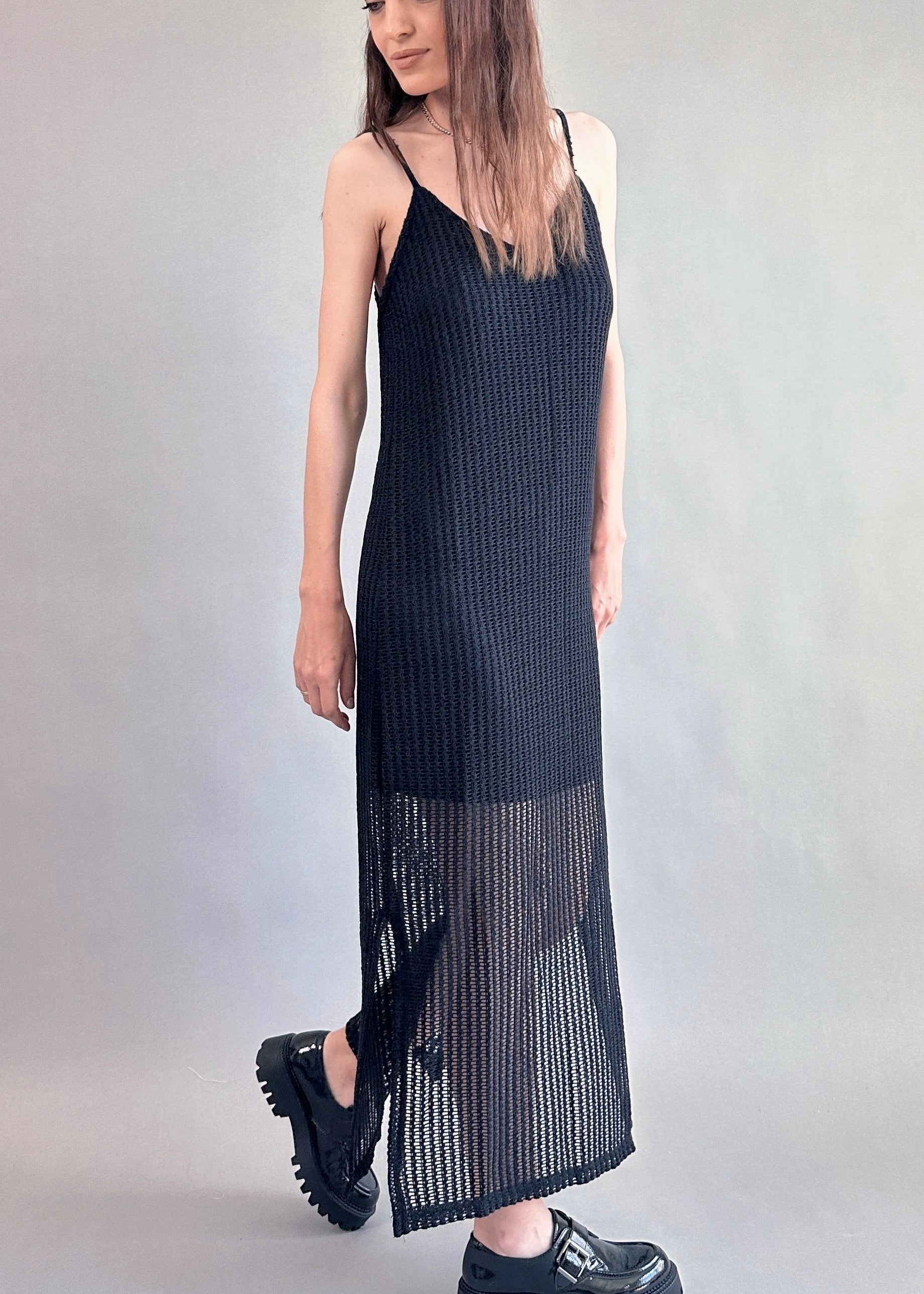 Celeste Lined Mesh Long Dress - alldeserved.com