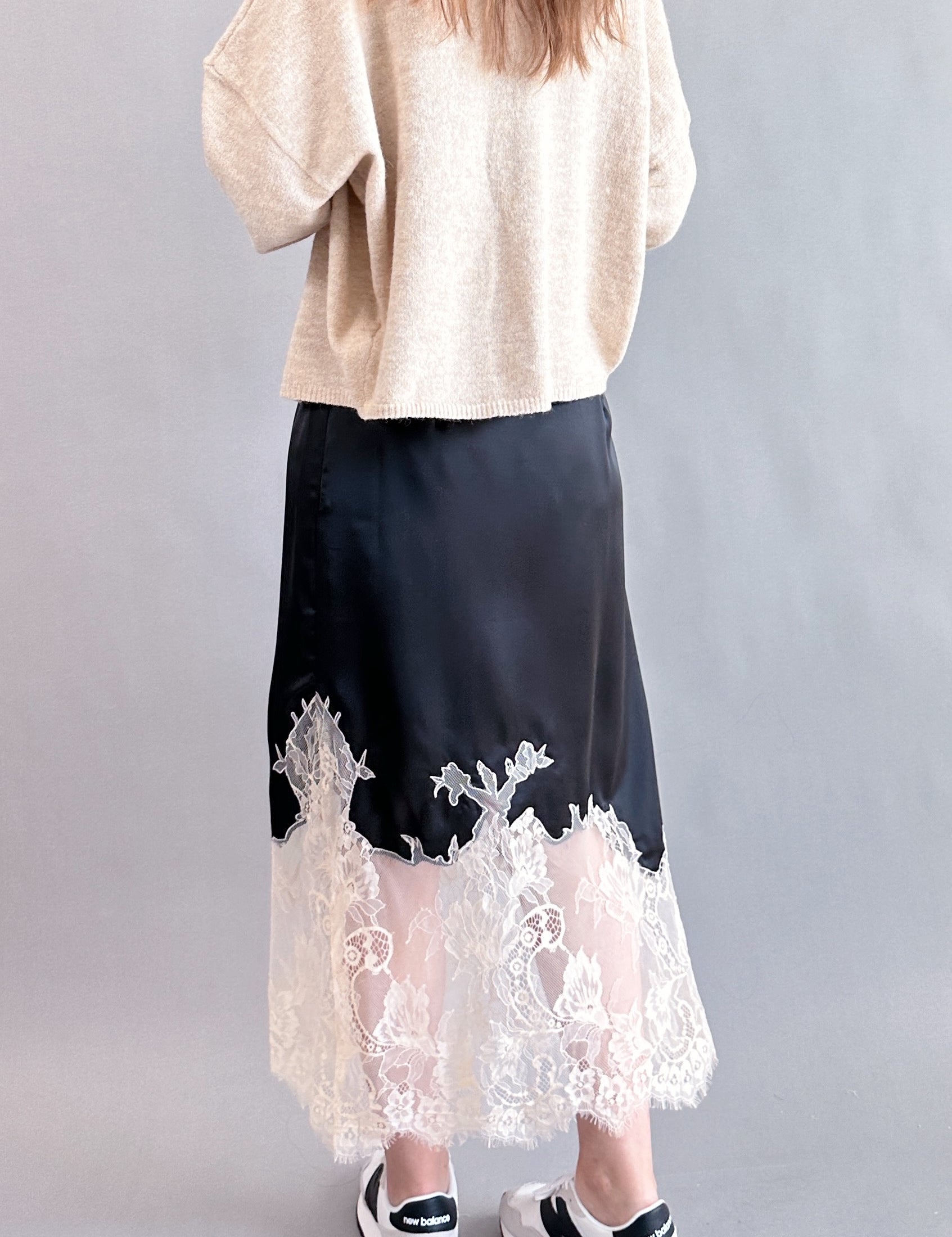 Bali Moon Satin Lace Skirt - alldeserved.com