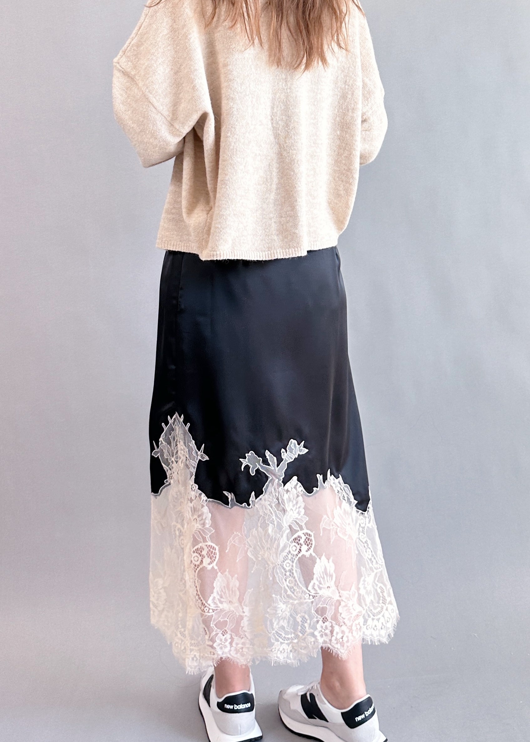 Bali Moon Satin Lace Skirt - alldeserved.com