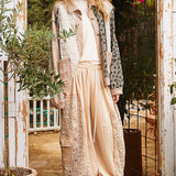 Leopard Print Thermal Shirt - Khaki