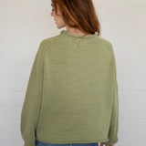 Sardine Balloon Sleeve Sweater - Olive