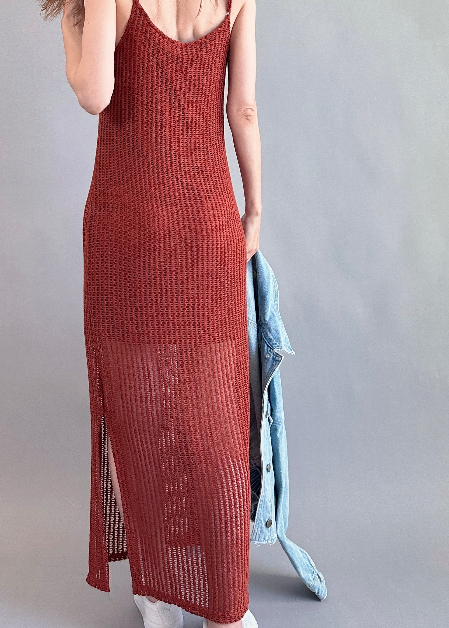 Celeste Lined Mesh Long Dress - alldeserved.com