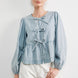 Amara Bow Denim Blouse - alldeserved.com
