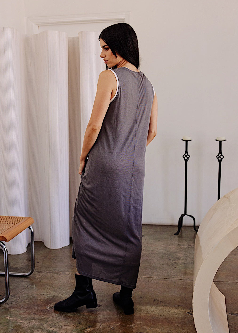 Mona Long Midi T-Shirt Dress - alldeserved.com