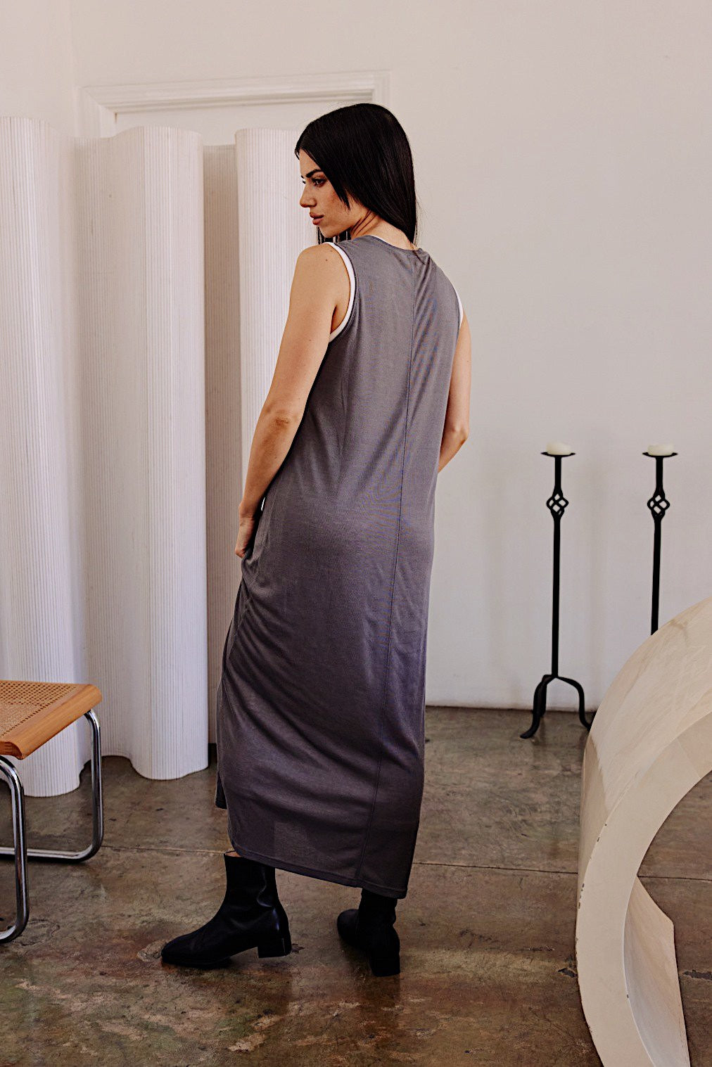 Mona Long Midi T-Shirt Dress - alldeserved.com