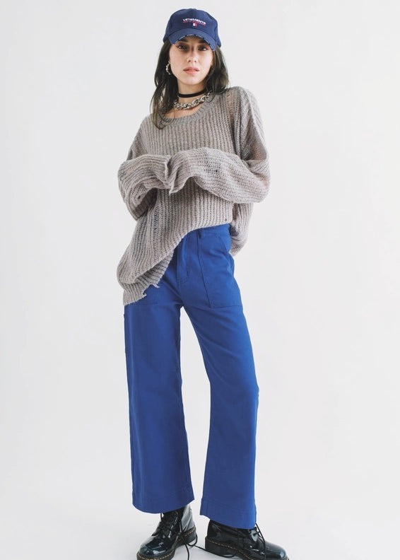 COZY Distressed Loose Pullover Sweater - alldeserved.com