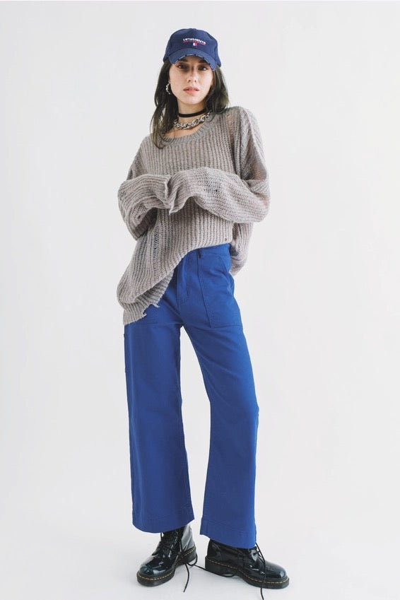 COZY Distressed Loose Pullover Sweater - alldeserved.com
