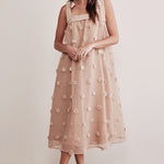 Arianna 3D Dot Midi Dress - alldeserved.com