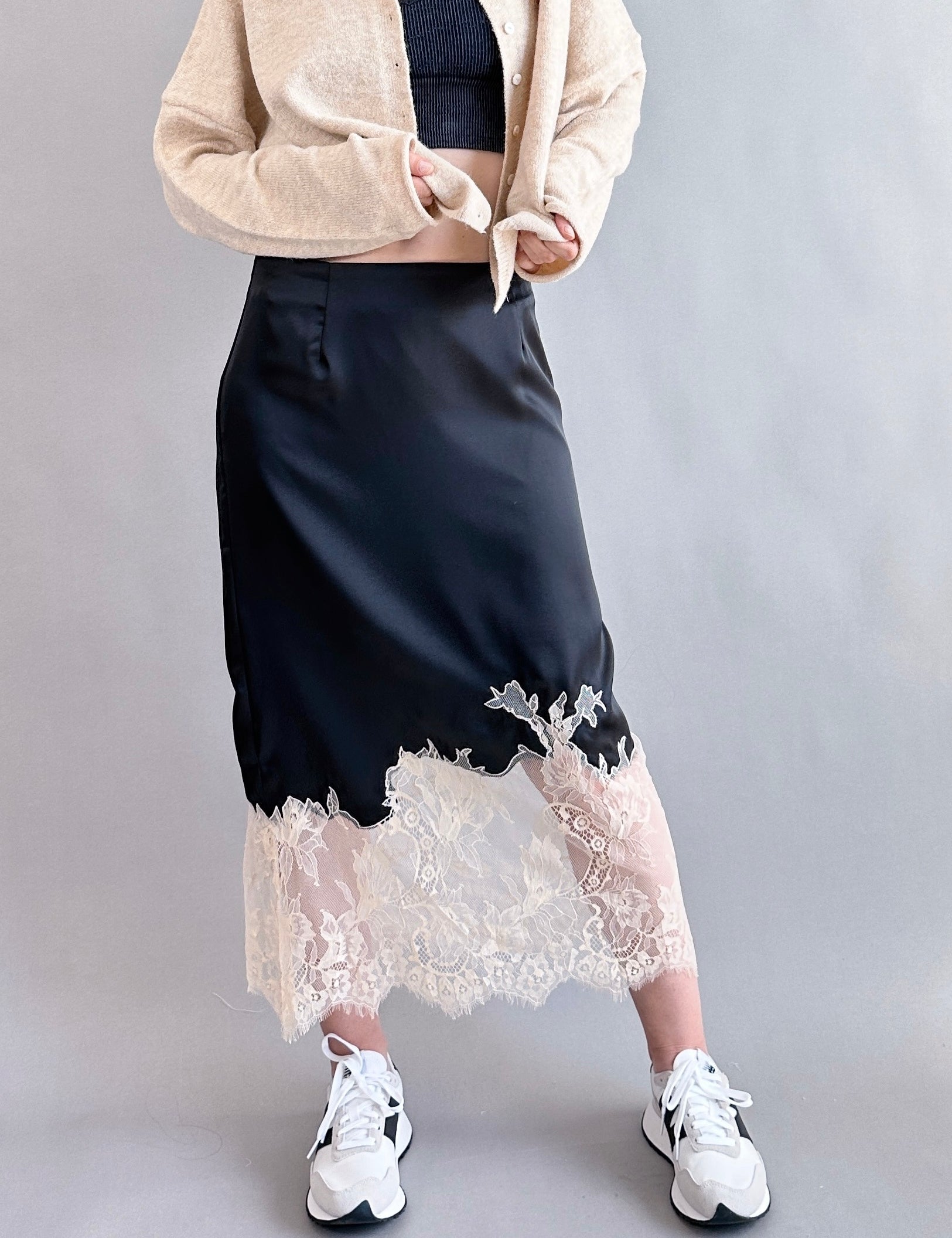 Bali Moon Satin Lace Skirt - alldeserved.com