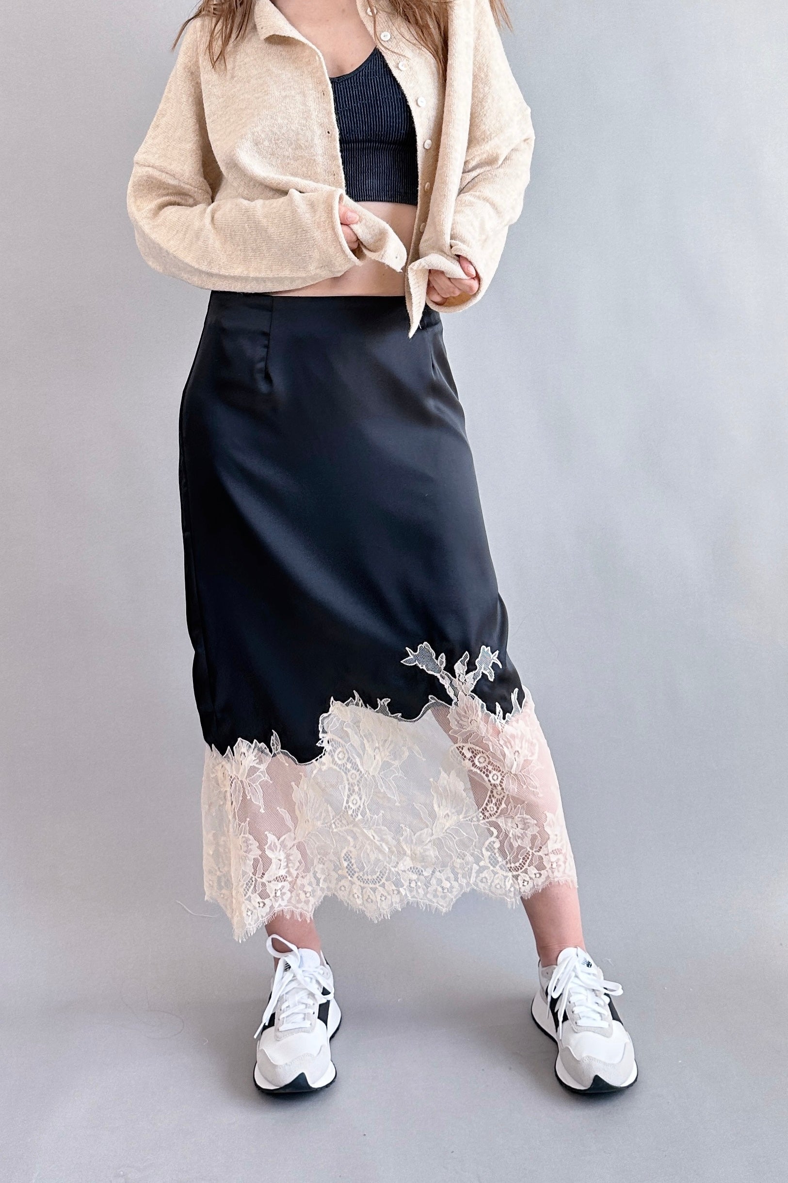 Bali Moon Satin Lace Skirt - alldeserved.com