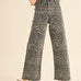 Leopard Print Wide Leg Denim Pants - alldeserved.com