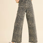 Leopard Print Wide Leg Denim Pants - alldeserved.com