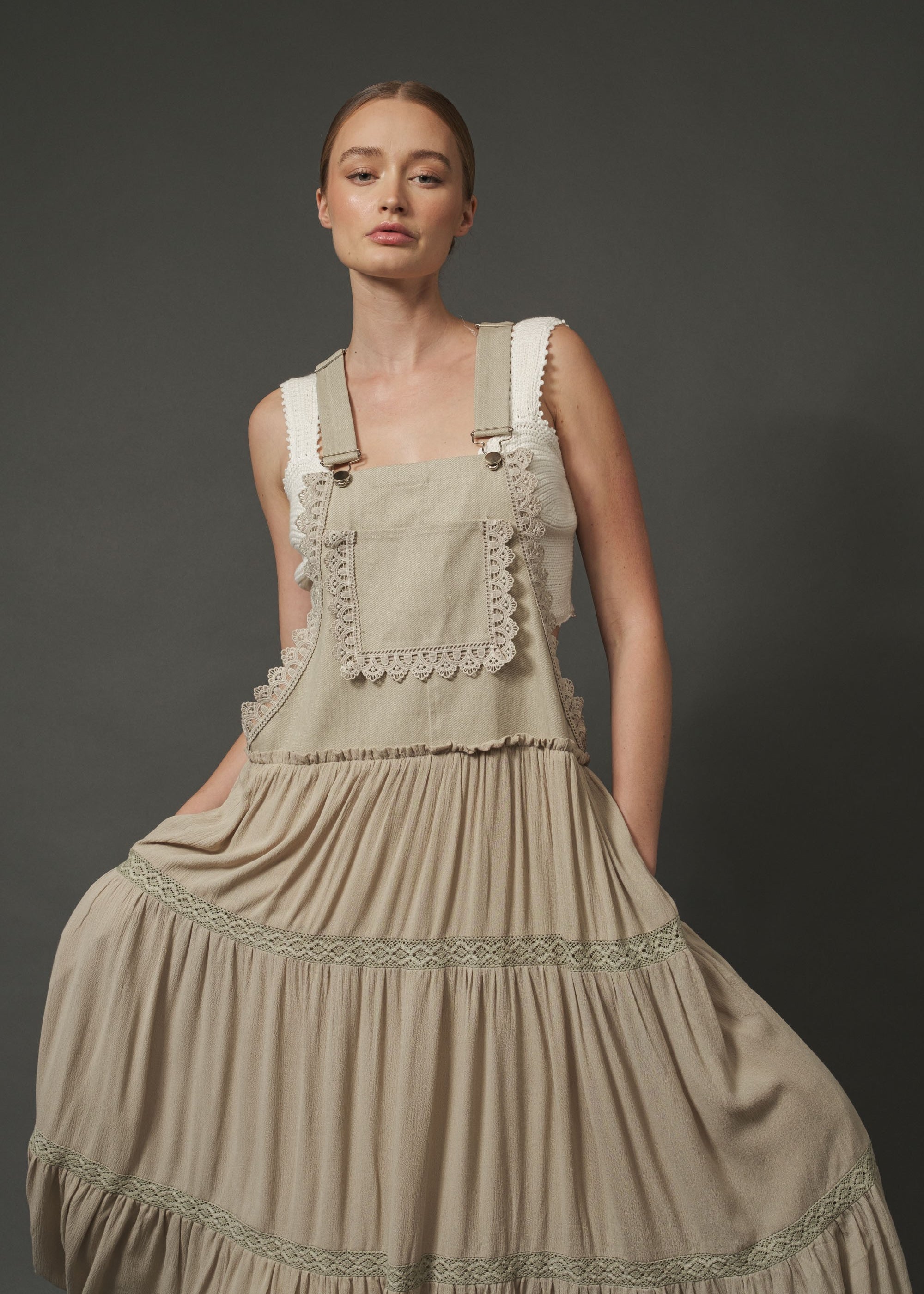 Willow Tiered Overall Dress - alldeserved.com