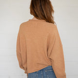 Hailey Button Down Cardigan - Camel