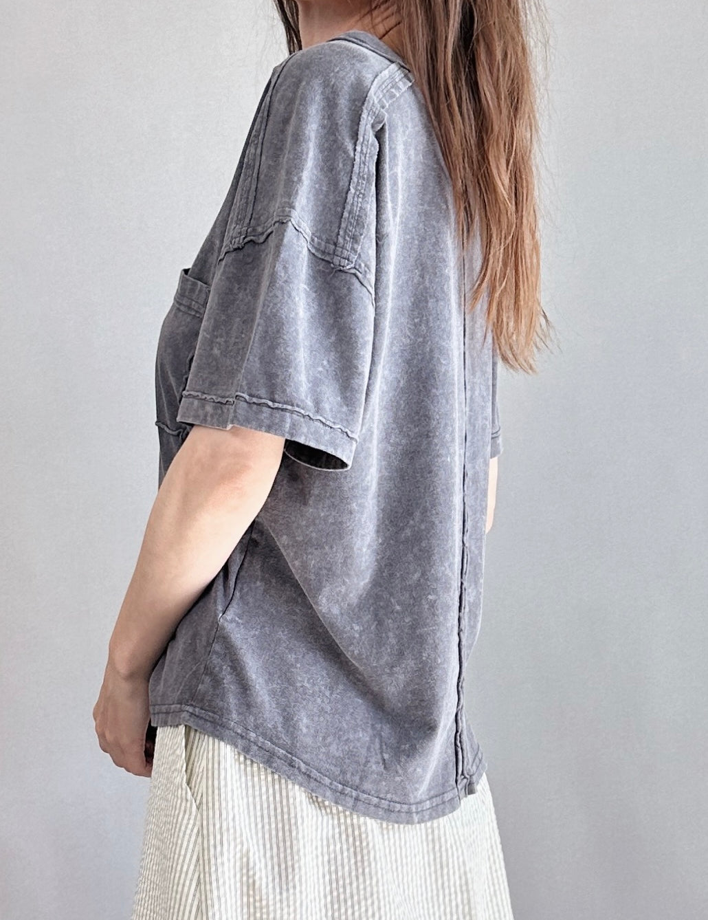 Raw Seamed Washed Tee - alldeserved.com