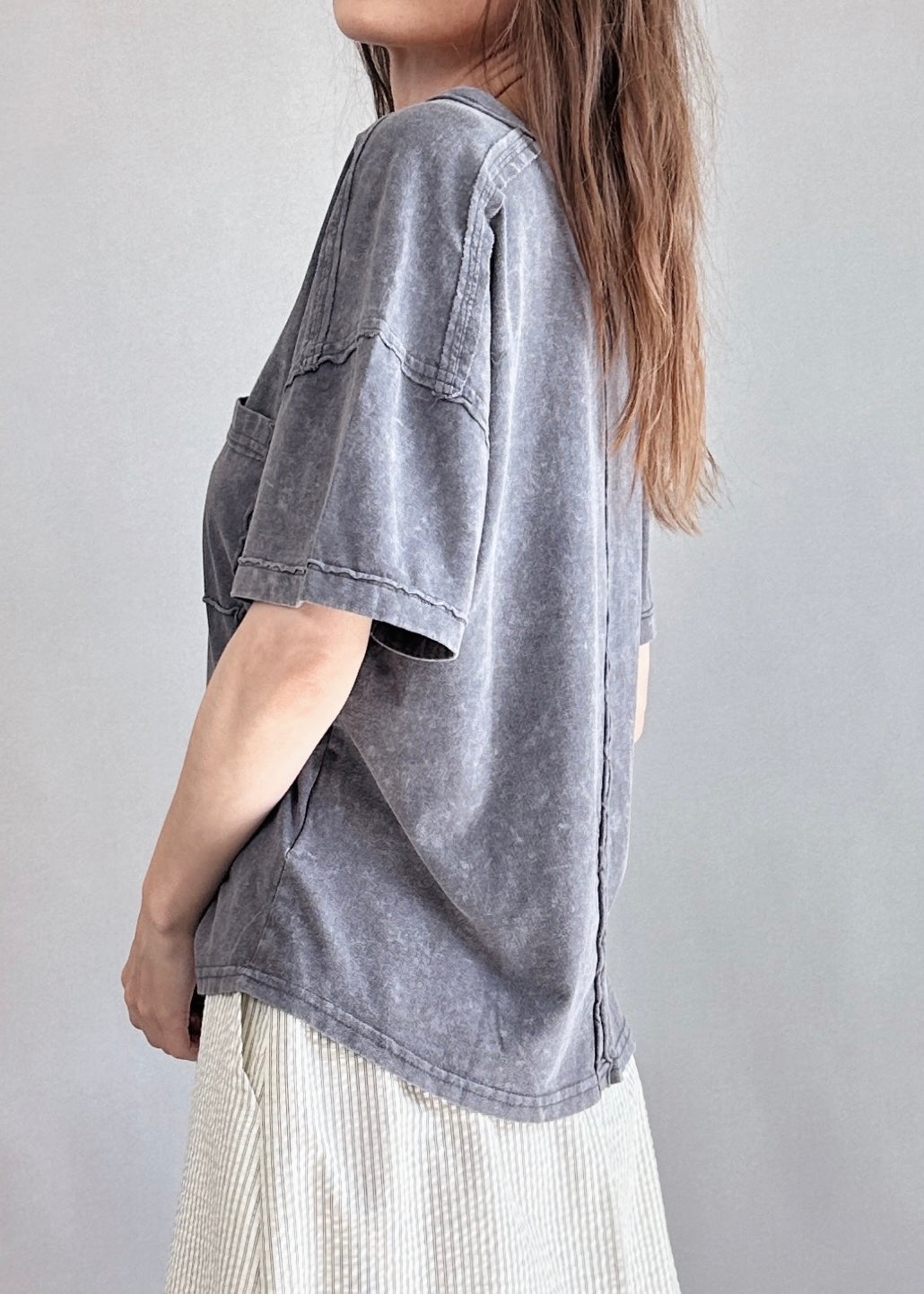 Raw Seamed Washed Tee - alldeserved.com