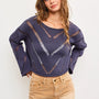 Frankie Mesh Cropped Sweater - alldeserved.com