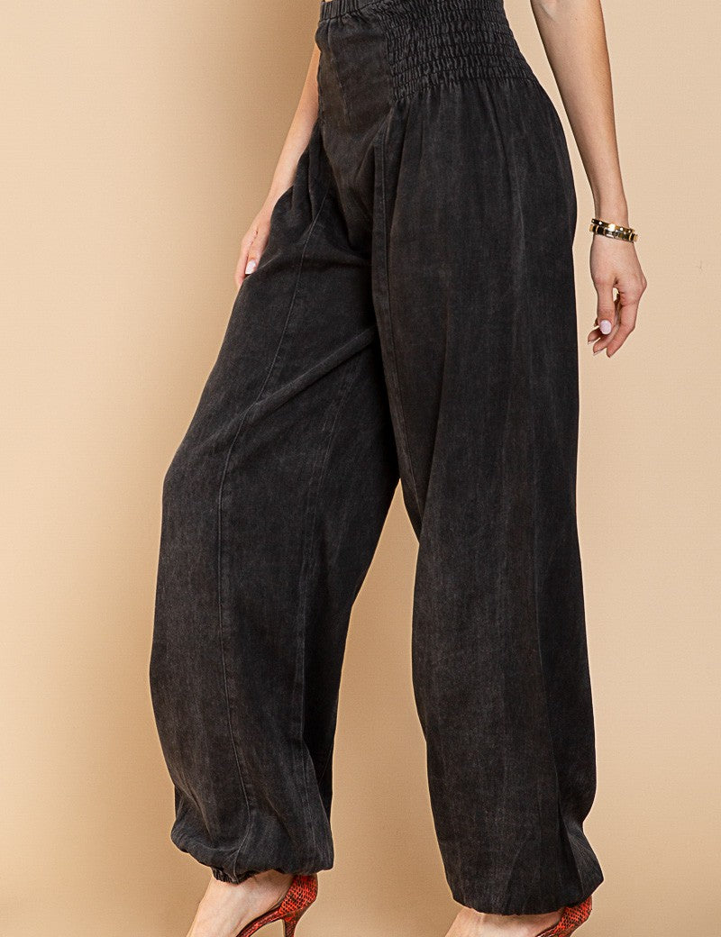 Parachute Pants - Washed Black - alldeserved.com