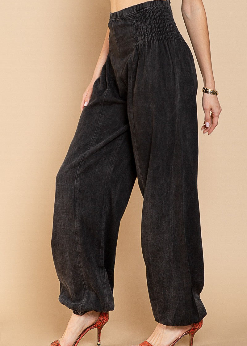 Parachute Pants - Washed Black - alldeserved.com