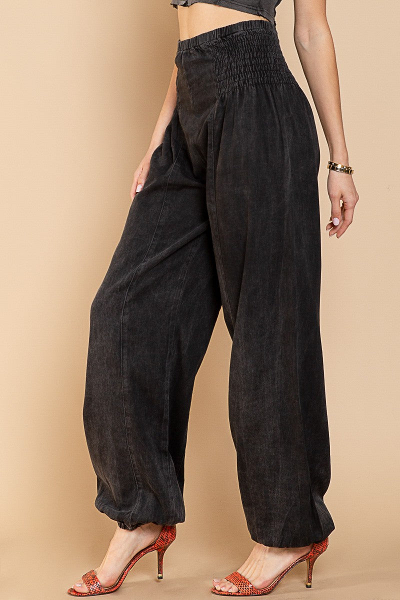 Parachute Pants - Washed Black - alldeserved.com
