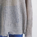 COZY Distressed Loose Pullover Sweater - alldeserved.com