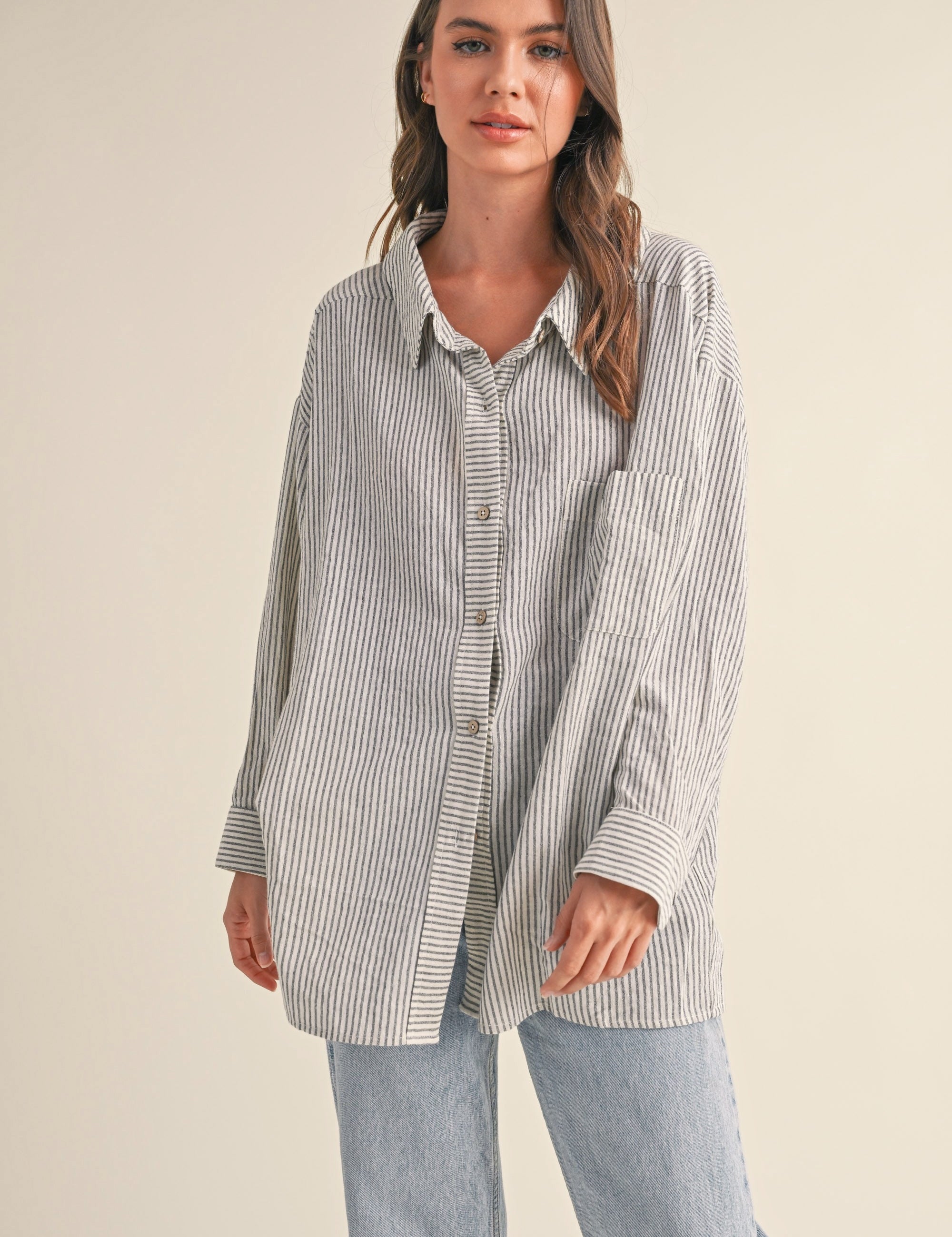 Sunday Stroll Striped Button-Up - alldeserved.com