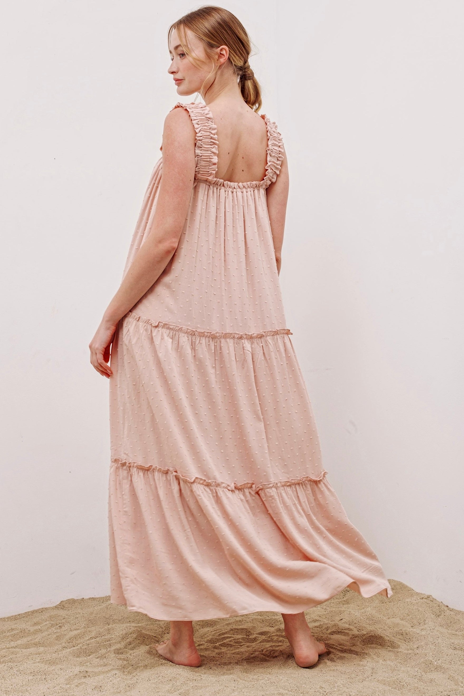 Summer Dream Swiss Dot Maxi Dress - alldeserved.com