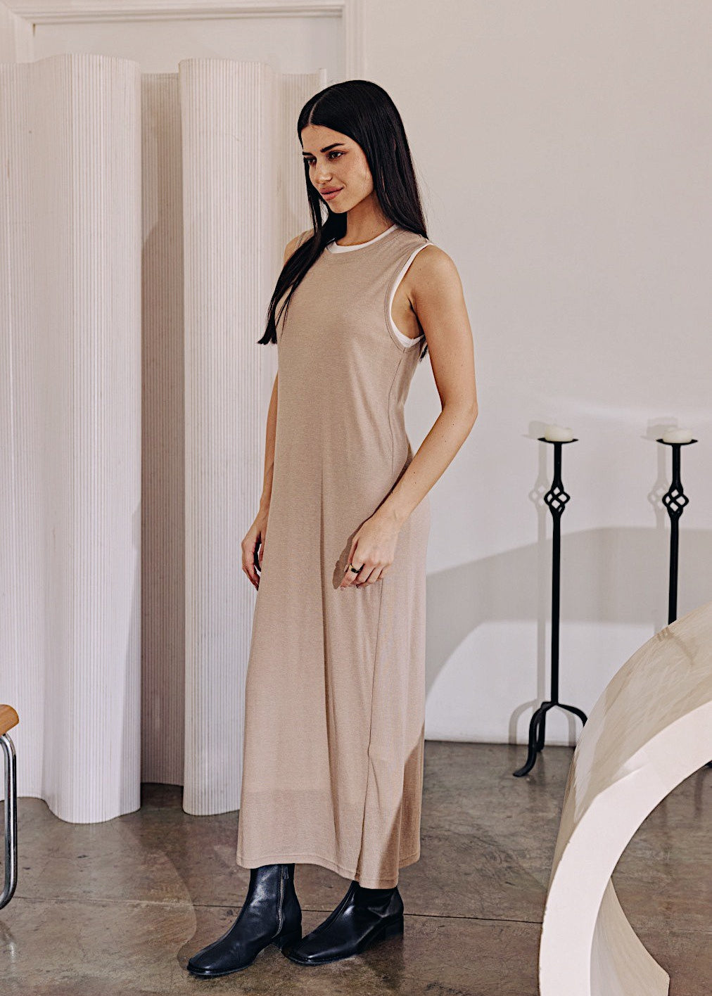 Mona Long Midi T-Shirt Dress - alldeserved.com