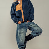 Cozy Trails Fleece Jacket -Blue - FINAL SALE