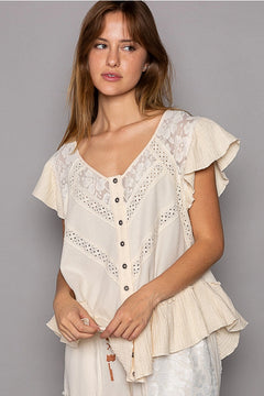 Bohemian Ruffle Lace Top - alldeserved.com