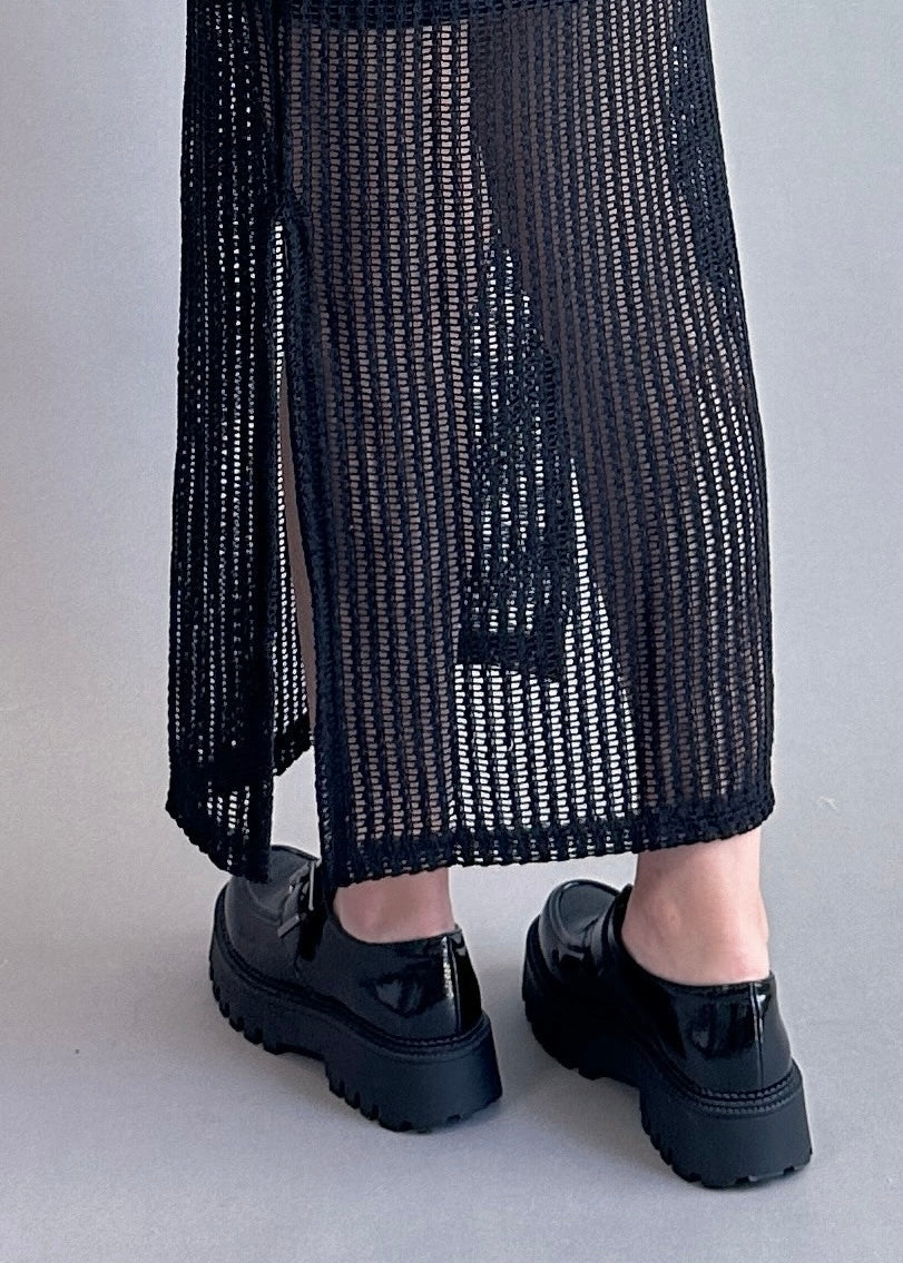 Celeste Lined Mesh Long Dress - alldeserved.com