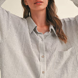 Sunday Stroll Striped Button-Up - alldeserved.com