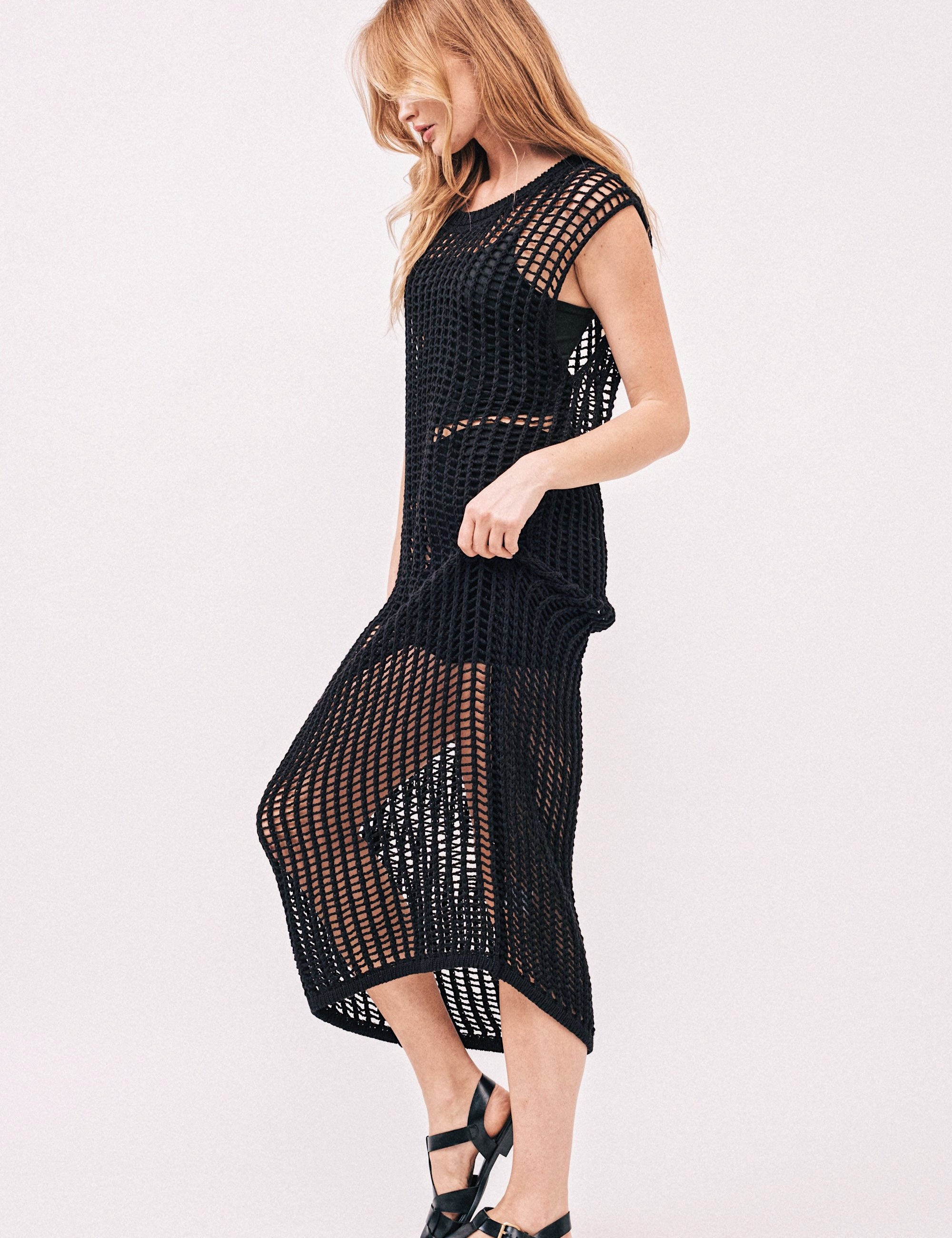 Sahara Mesh Sweater Dress - alldeserved.com