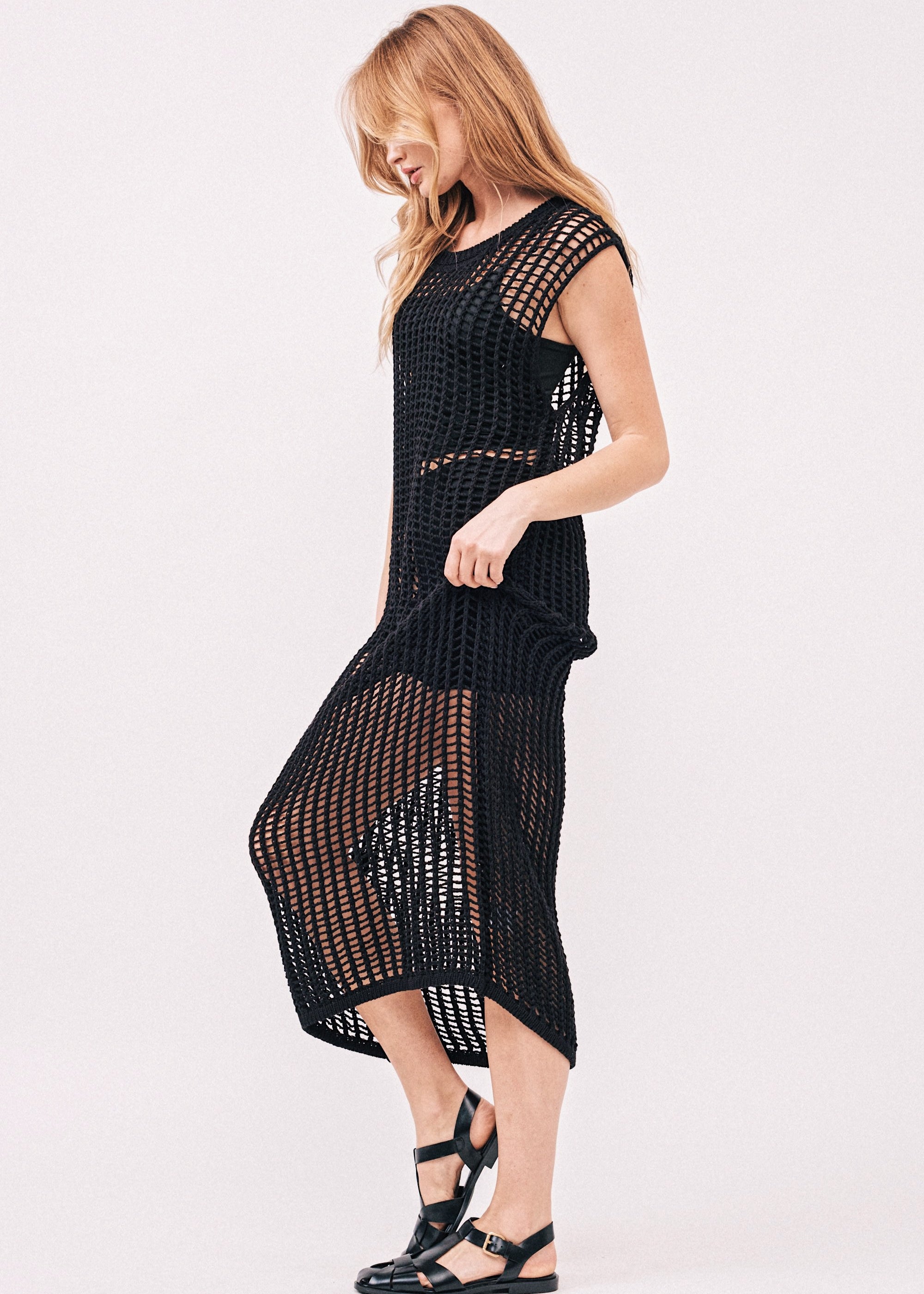 Sahara Mesh Sweater Dress - alldeserved.com