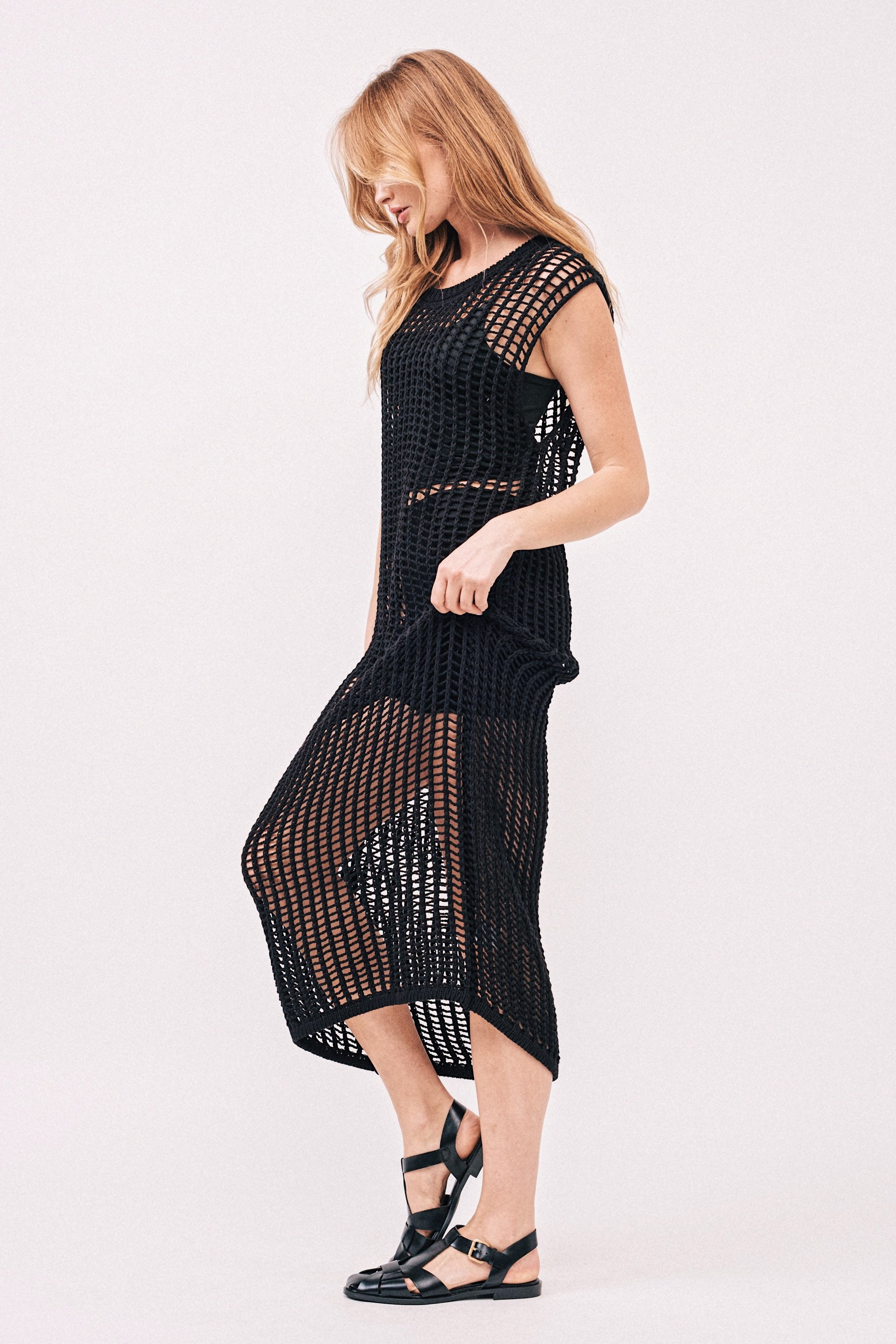 Sahara Mesh Sweater Dress - alldeserved.com