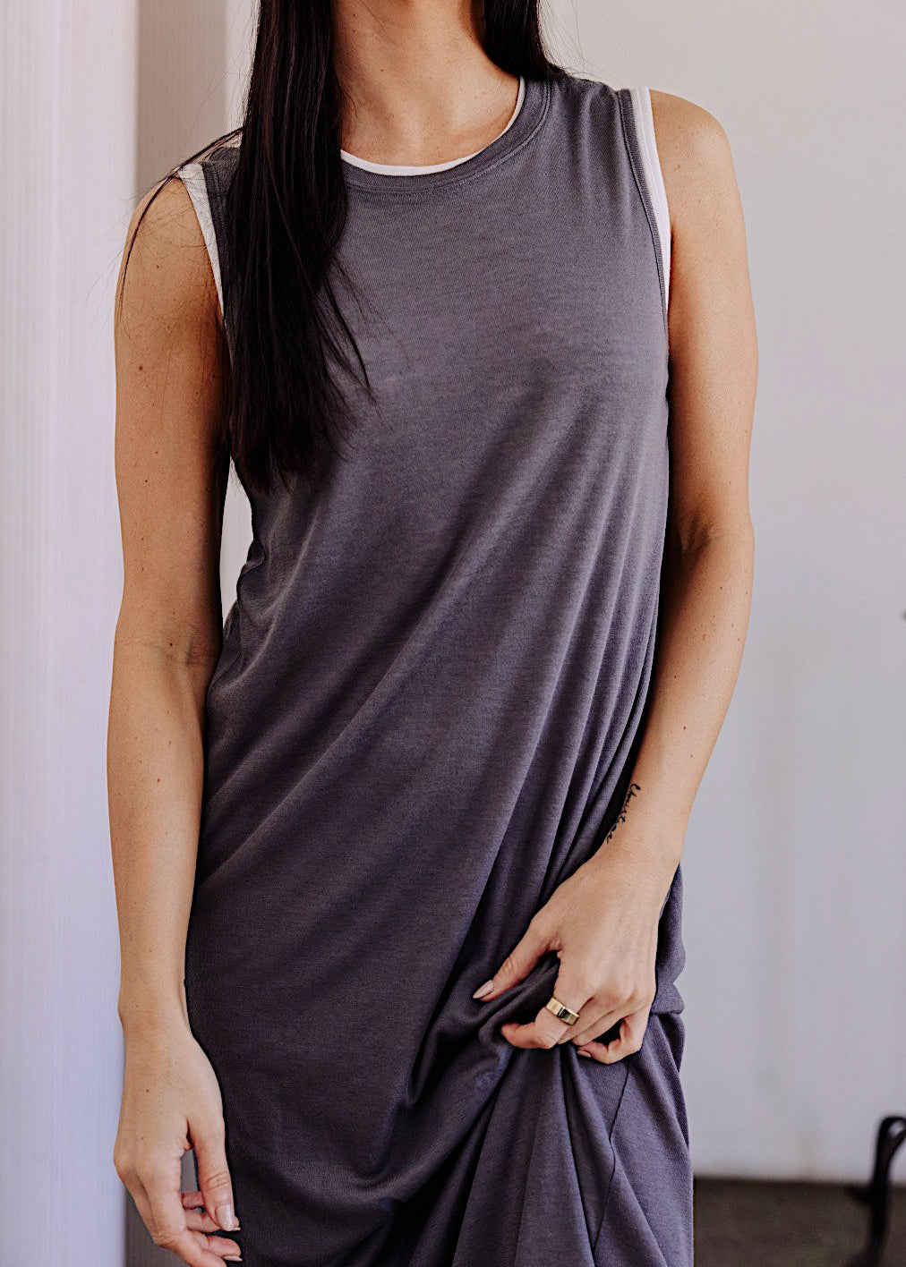 Mona Long Midi T-Shirt Dress - alldeserved.com