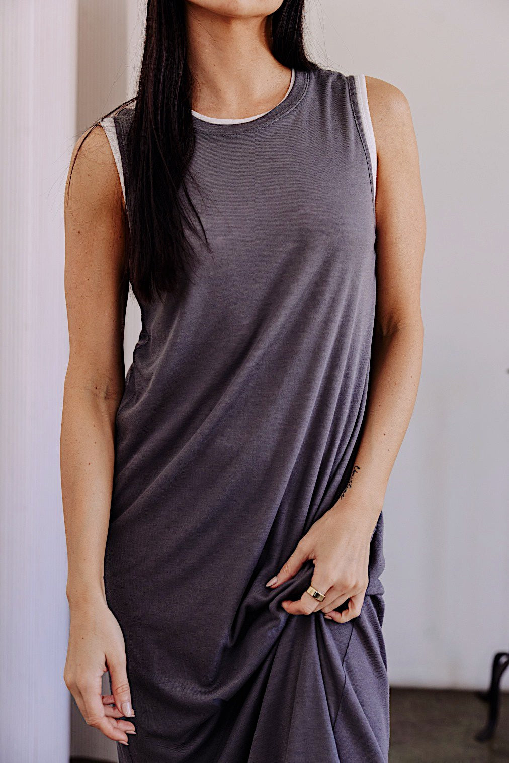Mona Long Midi T-Shirt Dress - alldeserved.com