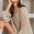 Hailee Mesh Knit Sweater Top - alldeserved.com