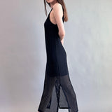 Celeste Lined Mesh Long Dress - alldeserved.com